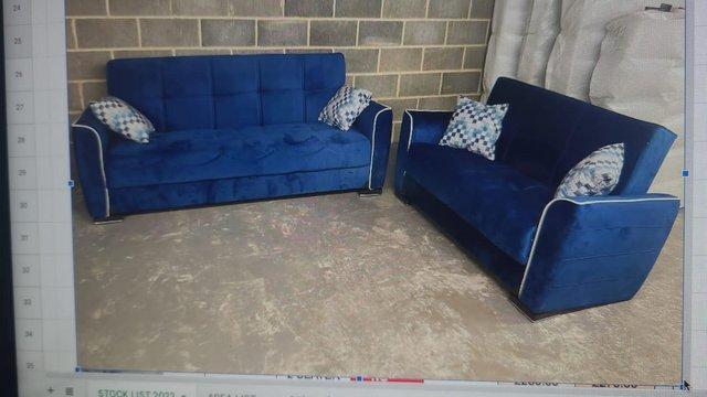 Image 2 of New 3+2 sofa beds Sets Sale For Order