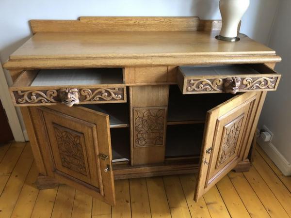 Image 3 of Unique Carved Period Sideboard; one off and real feature pue