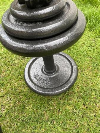 Image 13 of Weights Bench plus Dumbbells