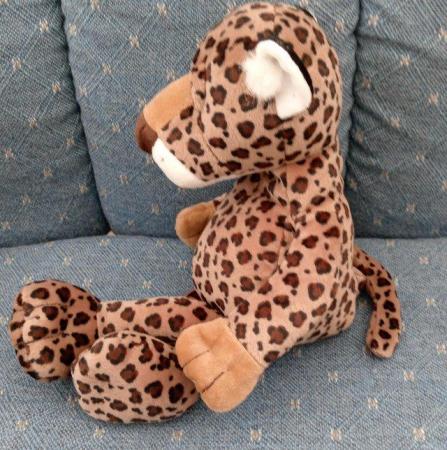 Image 16 of Russ Berrie UK soft toy Leopard.  Length approx: 14".