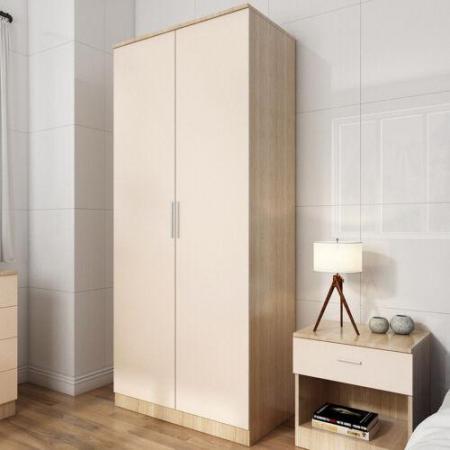 Image 2 of Double Wardrobes (Cream and Oak) x 3