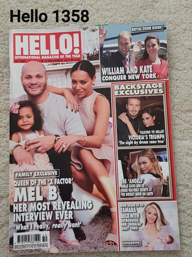 Preview of the first image of Hello Magazine 1358 - Mel B - Family Exclusive.