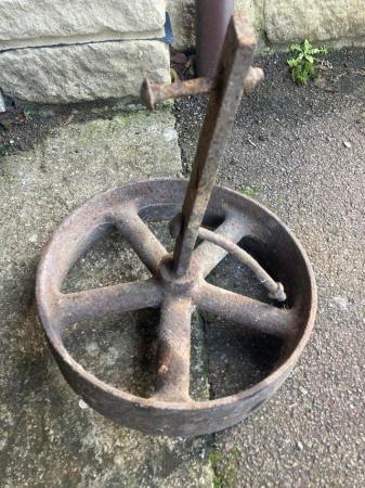 Image 3 of Vintage Cast Iron Shepherds Hut Wheel