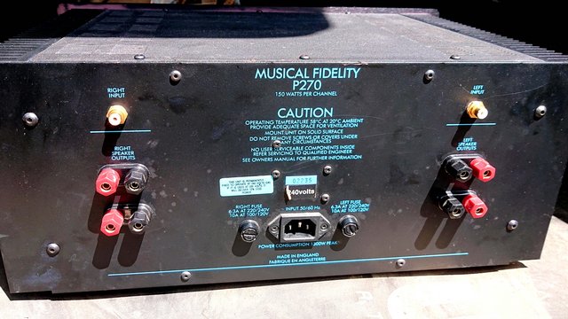 Image 1 of Musical Fidelity P270/2 Power amplifier
