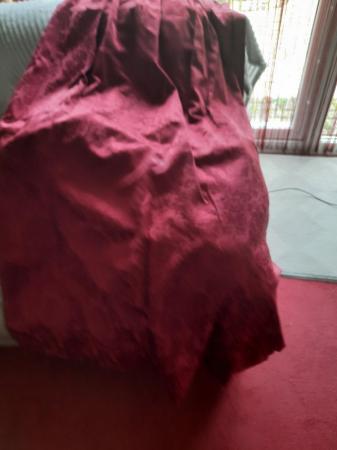 Image 2 of Deep red curtains fully lined