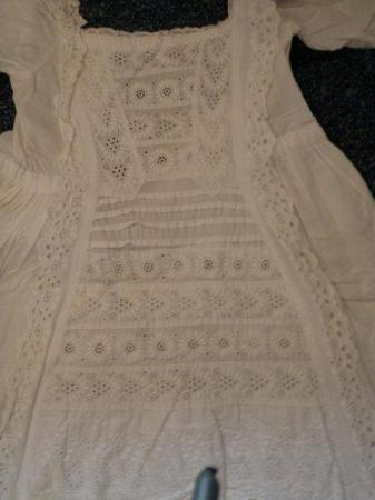Image 3 of TRADITIONAL ANTIQUE WHITE CHRISTENING GOWN