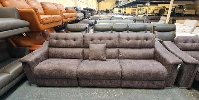 Image 11 of La-z-boy Hollywood brown fabric 4+2 seater sofas