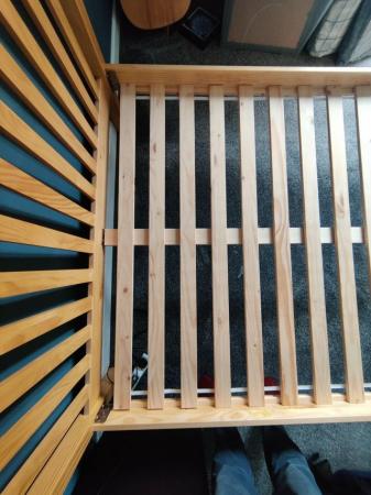 Image 1 of Wooden double bed frame, solid