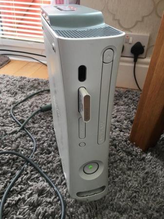 Image 2 of Xbox360 console with 2 controllers and 11 games