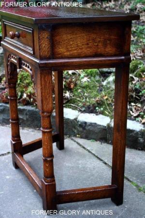 Image 71 of A TITCHMARSH AND GOODWIN OAK CANTED HALL TABLE LAMP STAND