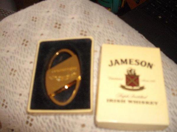 Image 1 of Jameson Irish Whiskey Brass Key Ring (boxed)