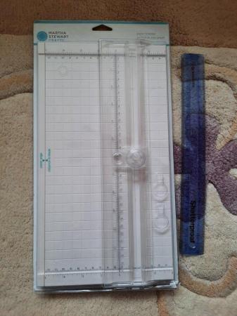 Image 1 of Martha Stewart Crafts Mini Scoring Board and Paper Trimmer