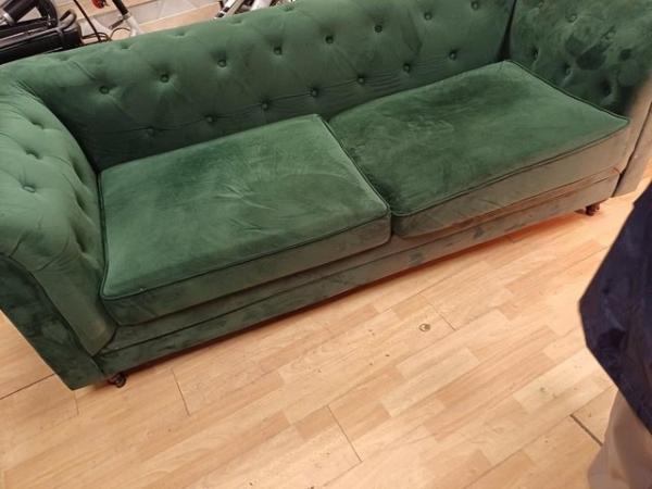 Image 1 of Couch for sale great condition no marks on itgreen