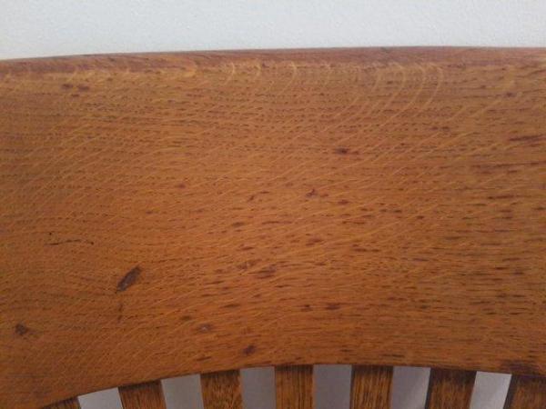 Image 3 of Antique Oak Captains Carver Chair