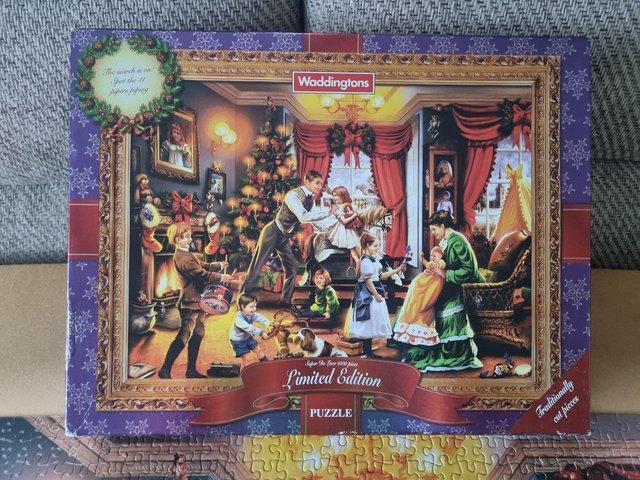 Preview of the first image of 1000 piece Jigsaw, CHRISTMAS MORNING IN THE NURSERY by WADDI.