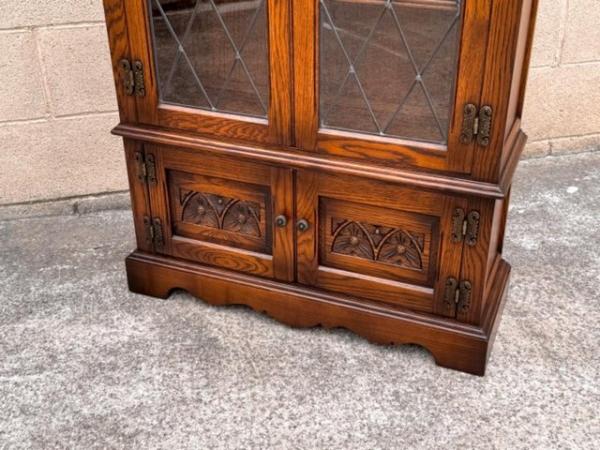 Image 17 of AN OLD CHARM LIGHT OAK BOOKCASE DVD CD DISPLAY CABINET UNIT