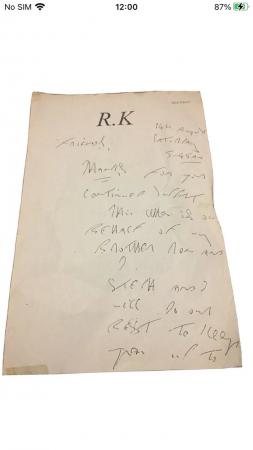 Image 3 of signed autographed letter Ronnie Reggie Kray authentic hand