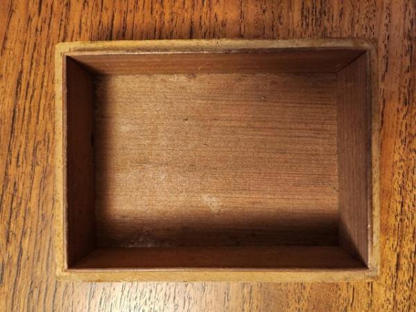 Image 2 of Mauchline Ware wooden trinket box antique