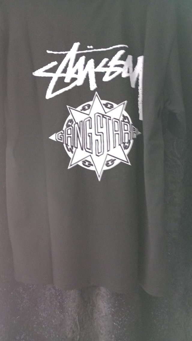 Preview of the first image of STUSSY stussy T shirt X Gang Starr..