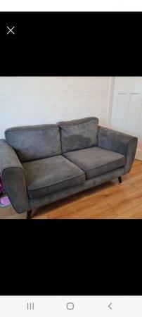 Image 2 of Grey 2 seater sofa, good condition