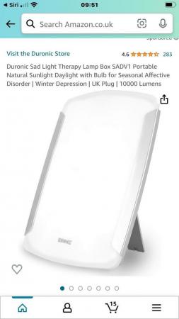 Image 1 of DURONIC SAD THERAPY LIGHT