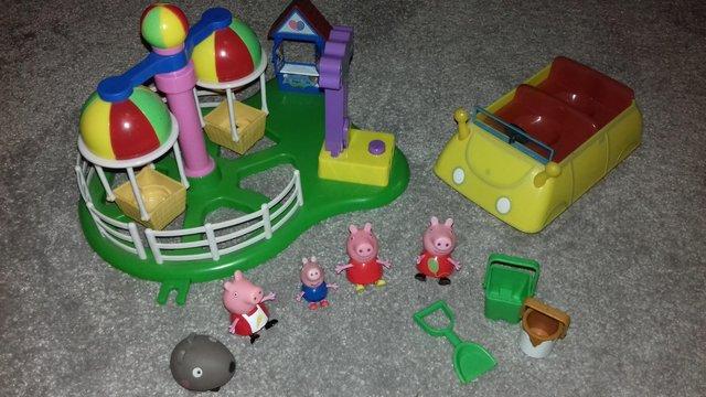 Image 3 of PEPPA PIG BUNDLE (Car,fairground,x5 figures,etc)