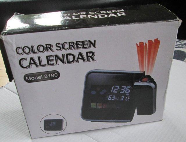 Preview of the first image of Colour Screen Calendar - Projector Clock Model 8190.