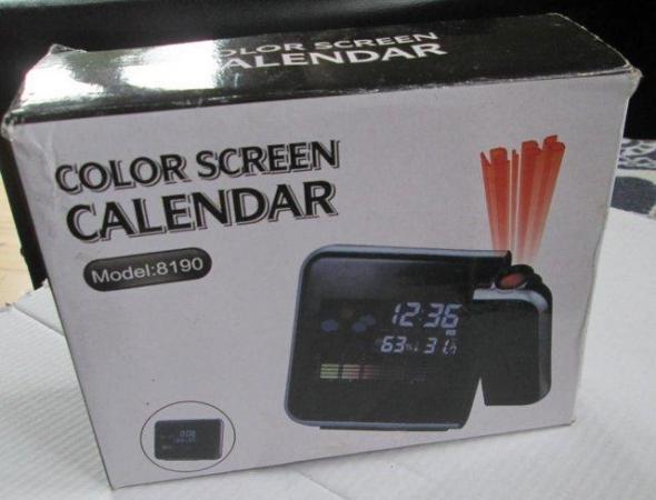 Image 1 of Colour Screen Calendar - Projector Clock Model 8190