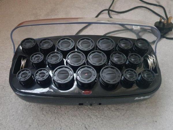 Image 1 of BaByliss Heated Hair Rollers in Storage Case