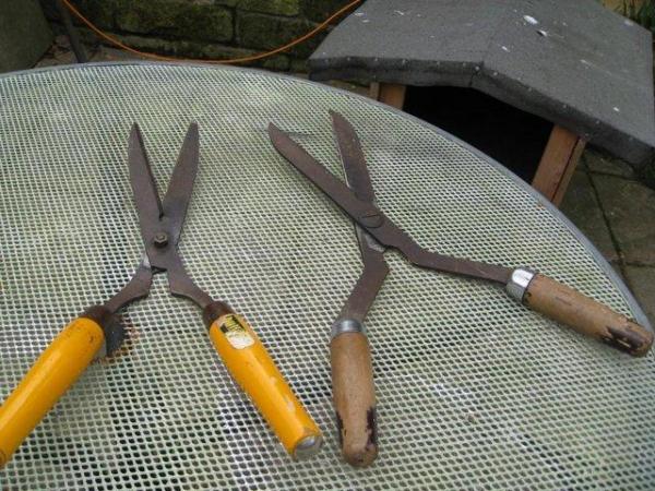 Image 1 of Two pairs of good quality gardening hedge sheers.