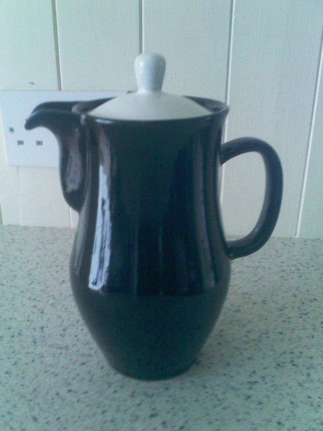 Preview of the first image of Vintage/Retro Kardomah Coffee Pot 1.5 Pints, Black & White.