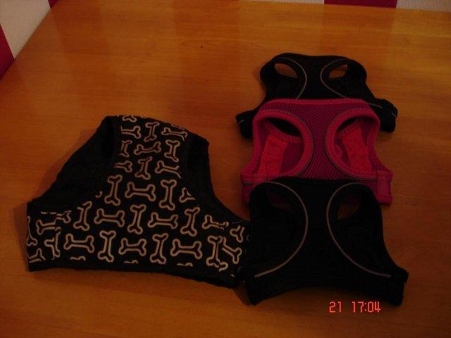 Preview of the first image of mix coloures dog harnesses all sizes.