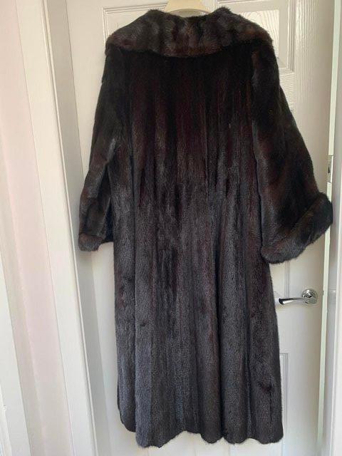 Preview of the first image of Genuine Mink Full Length Blackglama Coat.