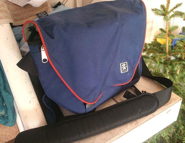 Preview of the first image of Crumpler Camera Shoulder Bag / Blue With Dividers.