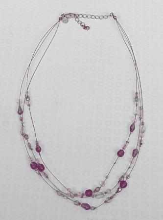 Image 1 of Pretty Ladies 3 Strand Beaded Necklace