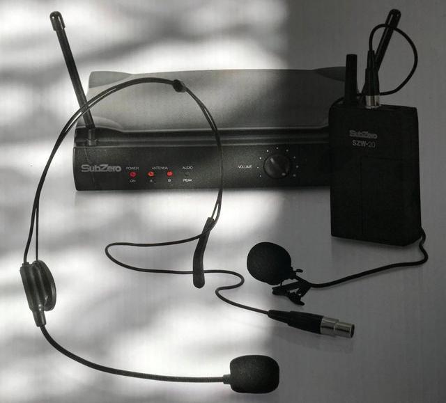 Preview of the first image of The SubZero SZW-20 Lavalier and Headset Wireless Microphone.