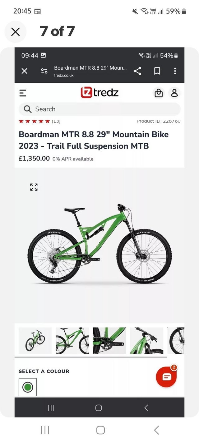 Preview of the first image of Full suspension Mountain bike.