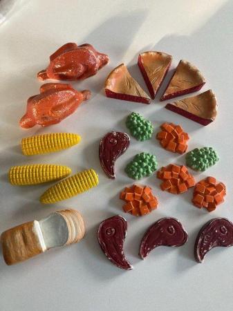 Image 2 of Vintage plastic play food from the 60's