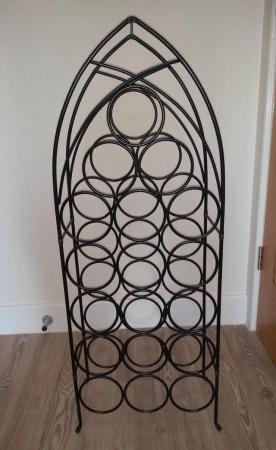 Image 1 of Wine Rack Holds 18 Bottles Mint Condition