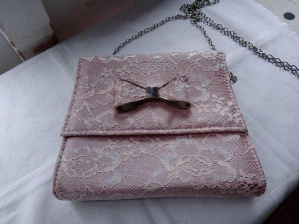 Image 3 of Small rose pink coloured evening bag