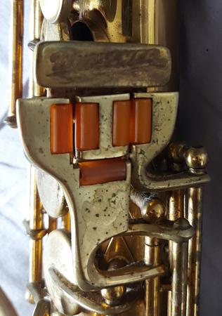 Image 3 of Buescher Aristocrat alto saxophone, 1930s, all original