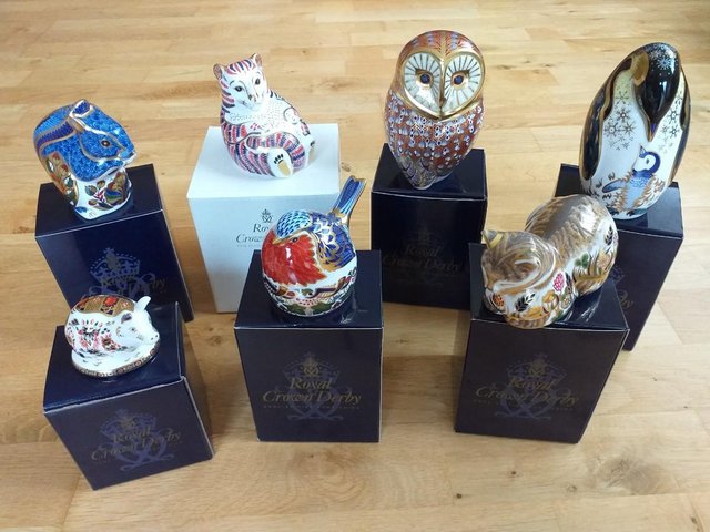 Preview of the first image of Royal Crown Derby Paperweights.