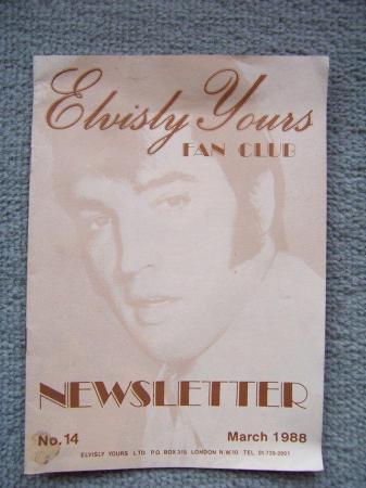 Image 1 of Elvisly Yours Fan Club News letter No.14 March 1988