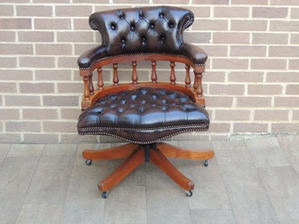 Image 1 of Chesterfield Captains Vintage Chair (UK Delivery)