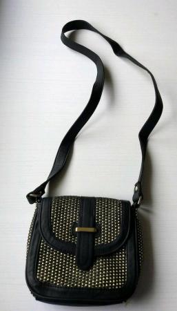 Image 3 of New Women's Warehouse Black & Gold Shoulder Crossbody Bag