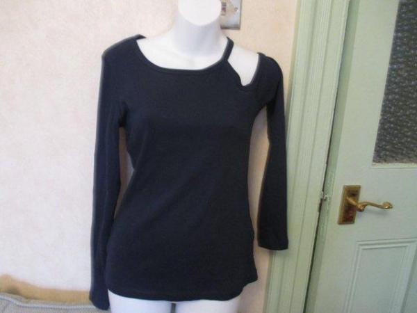 Image 1 of NAVY LONG SLEEVED TOP - RAINBOW - NEW