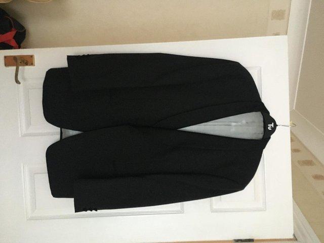 Preview of the first image of Mans Evening Suit Black with assessories.