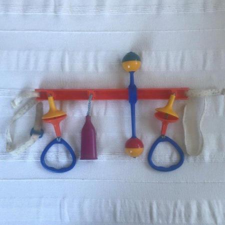 Image 2 of Vintage 1981 Kiddicraft Cradle Play colourful plastic rattle