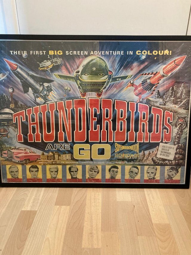 Preview of the first image of Thunderbirds Original 1960s full size film poster.