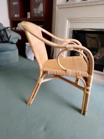 Image 1 of Wicker Armchair Natural Colour